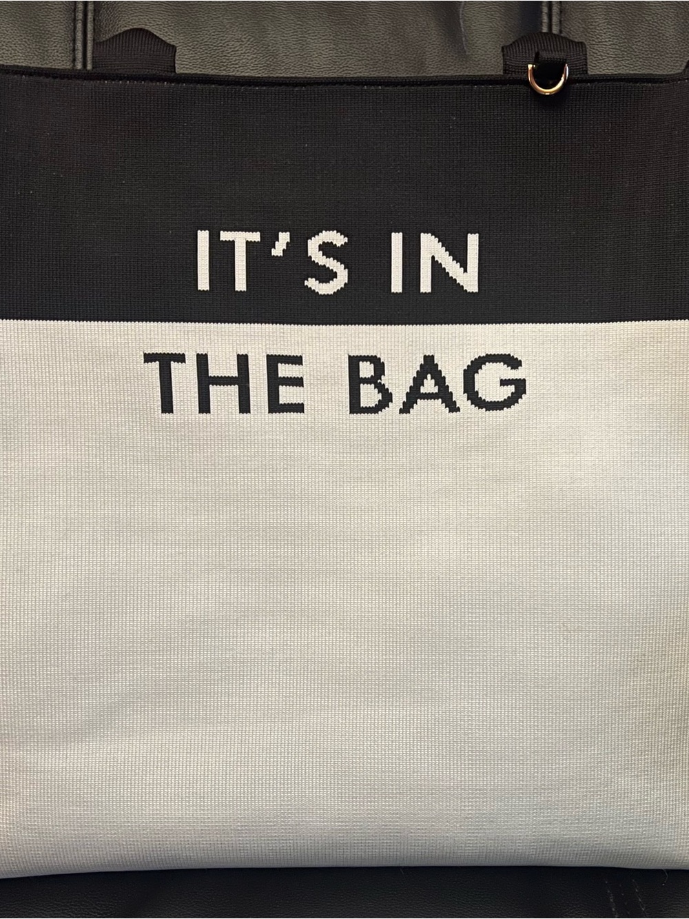 kate spade Black & White "It's In The Bag" Shoulder Tote